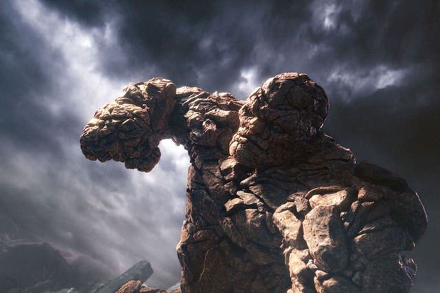 Rock and role: Jamie Bell's character Benjamin Grimm is transformed into 'Thing' in the film adaptation of Marvel Comics' 'Fantastic Four'
