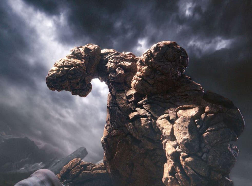 Rock and role: Jamie Bell's character Benjamin Grimm is transformed into 'Thing' in the film adaptation of Marvel Comics' 'Fantastic Four'