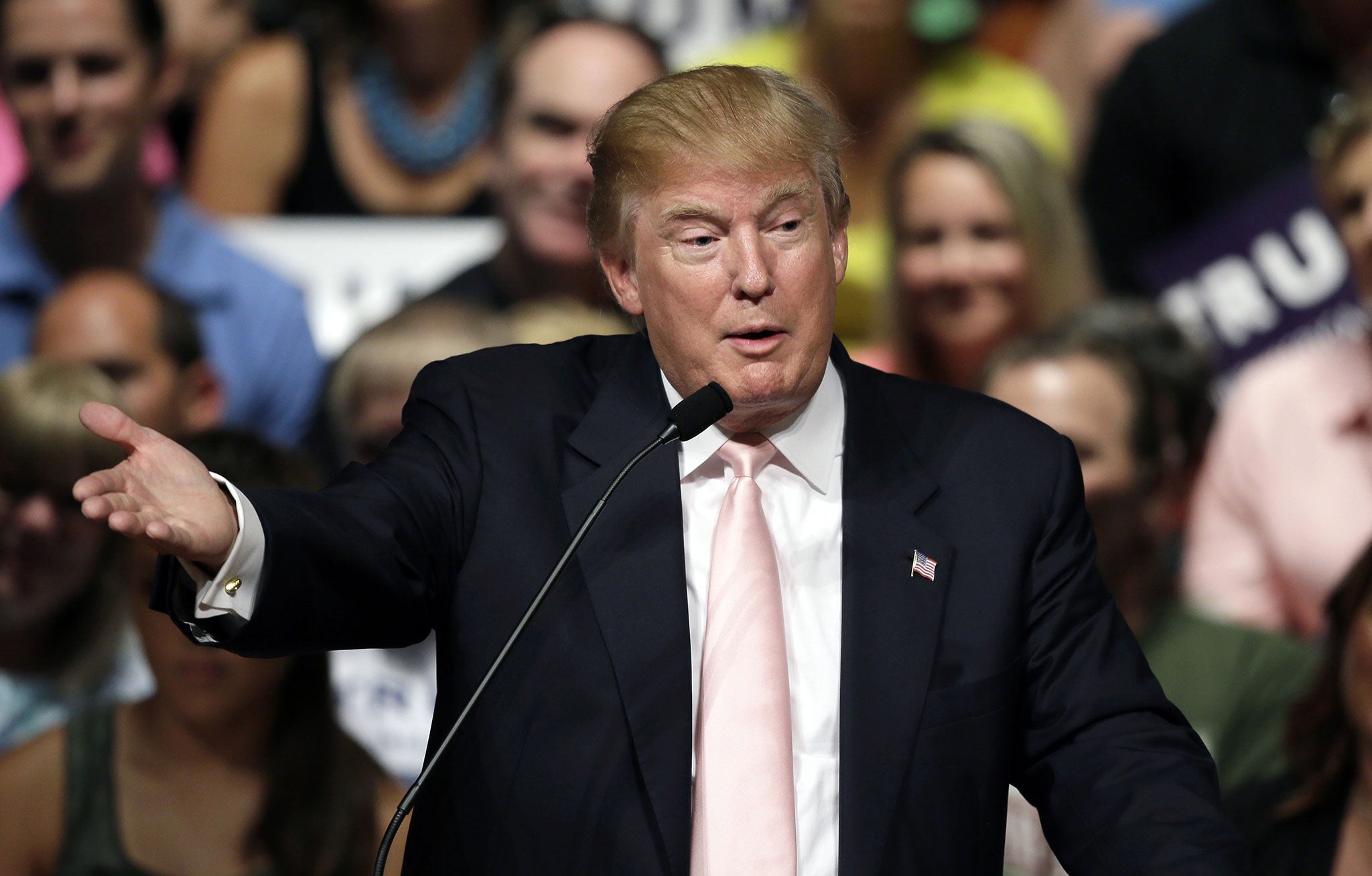 Donald Trump is going head-to-head with his Republican rivals