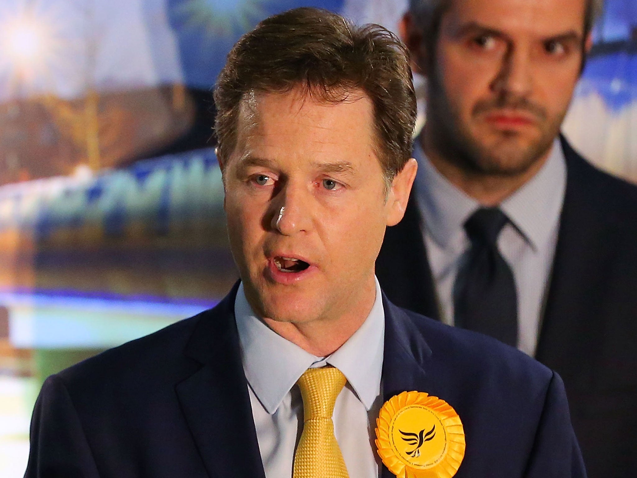 Clegg (to do a), verb 1 to break a pledge or promise, especially one written on a plastic "pledge card". 2 to wreck a political party but manage, miraculously, to survive personally. (Getty)