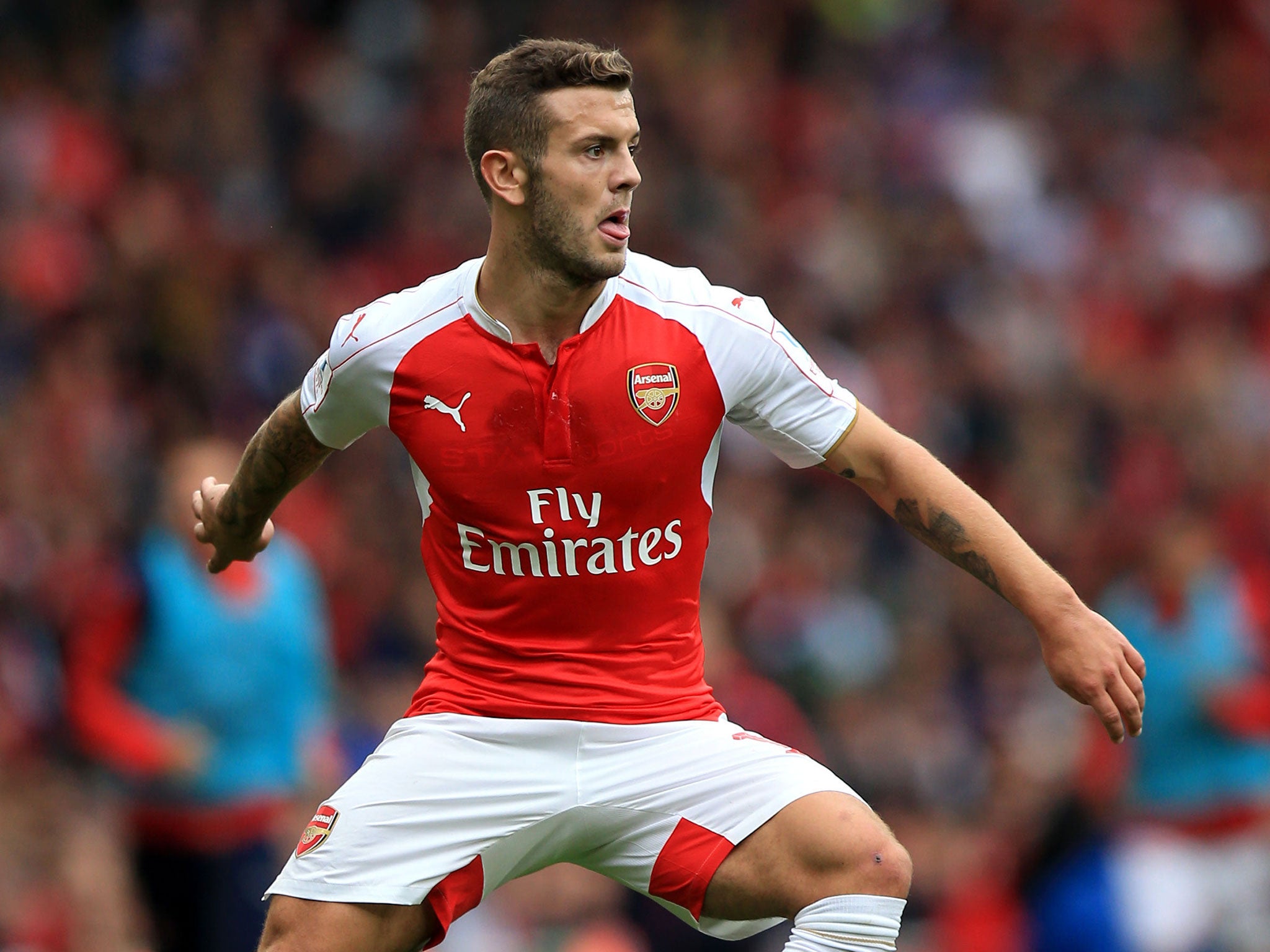 Jack Wilshere was injured on Saturday in training