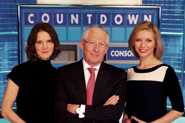 Countdown presenters Susie Dent, Nick Hewer and Rachel Riley