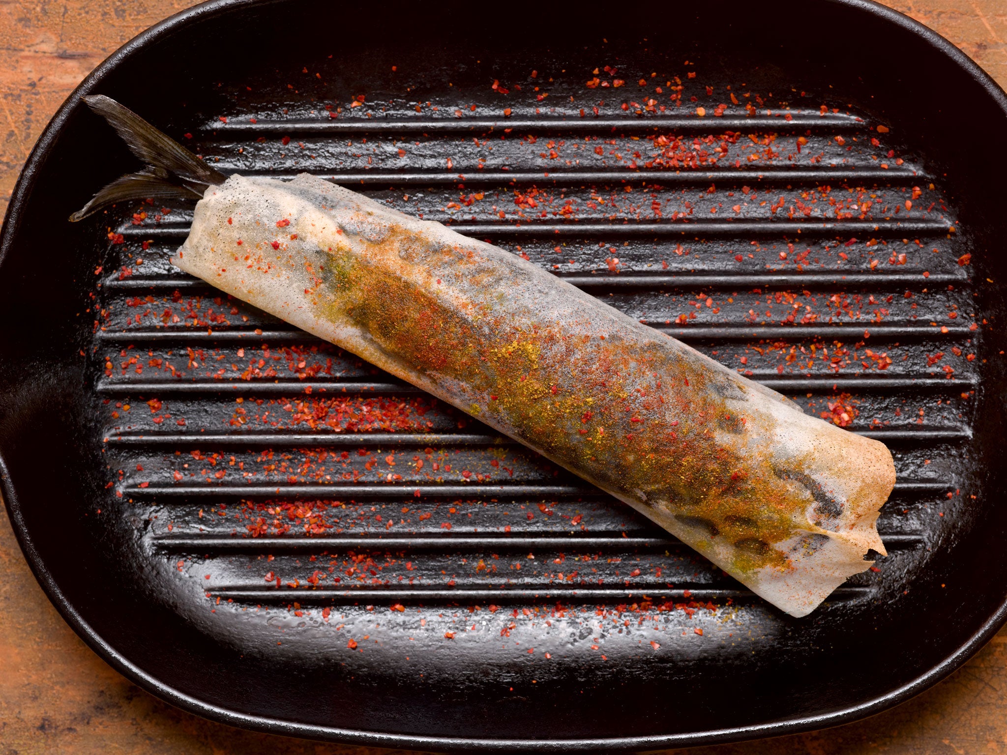 Interesting flavours: Moroccan baked mackerel