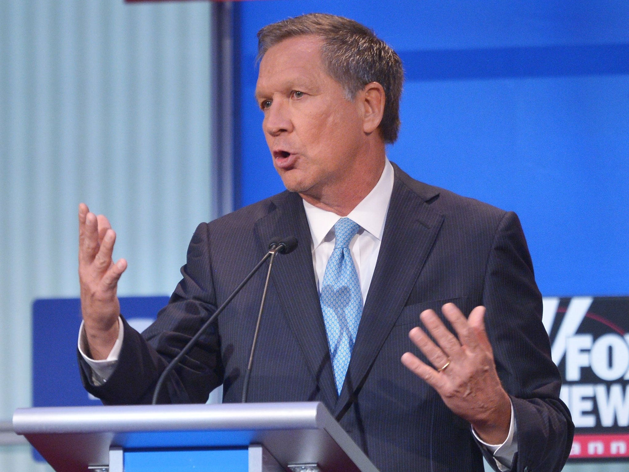 John Kasick gets animated (AFP/Getty)