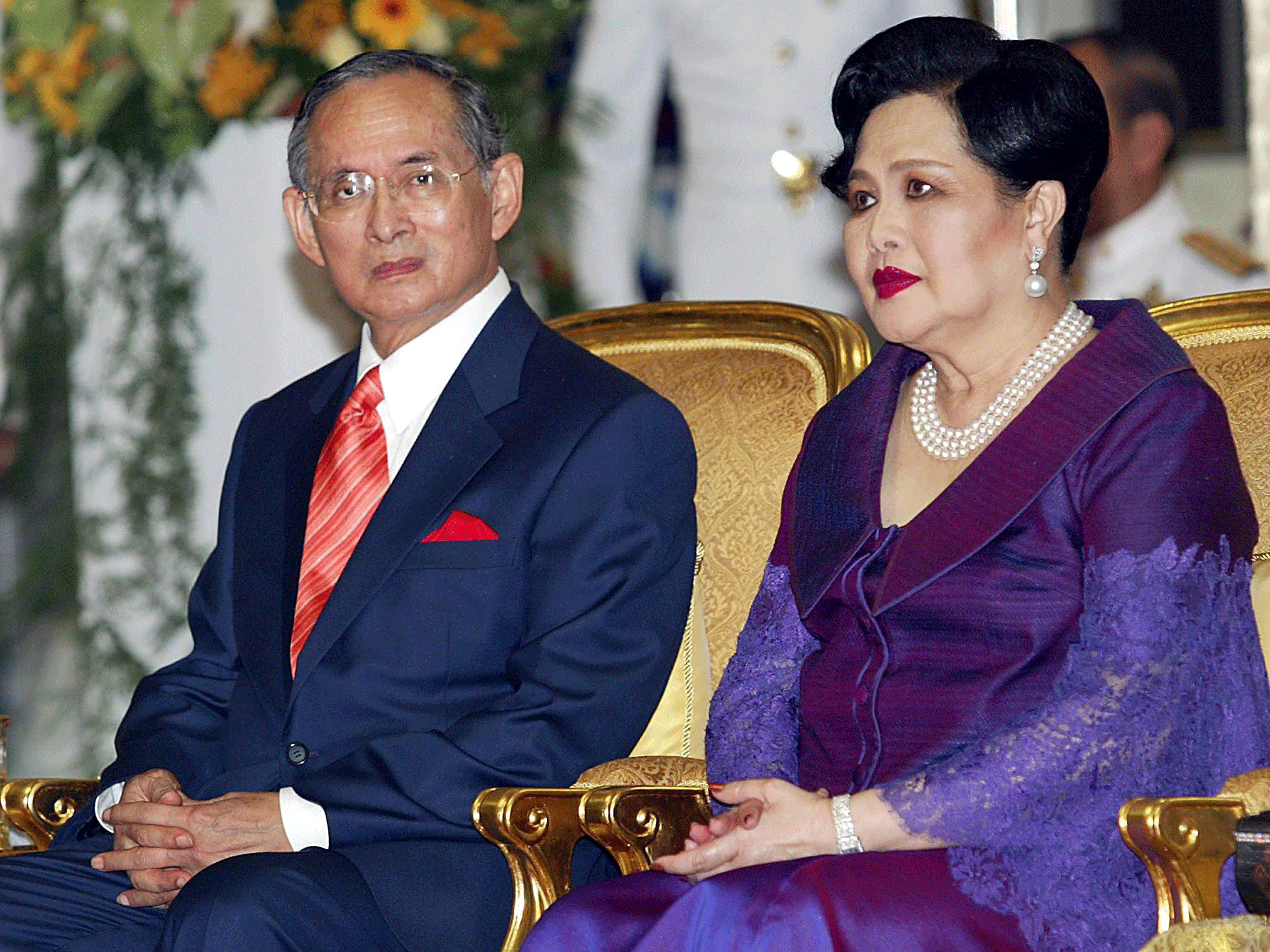 Thailand's King Bhumibol Adulyadej and Queen Sirikit
