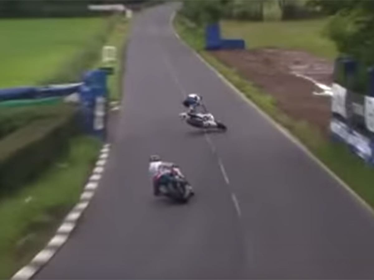 Guy Martin Dundrod Circuit crash Video footage emerges of highspeed