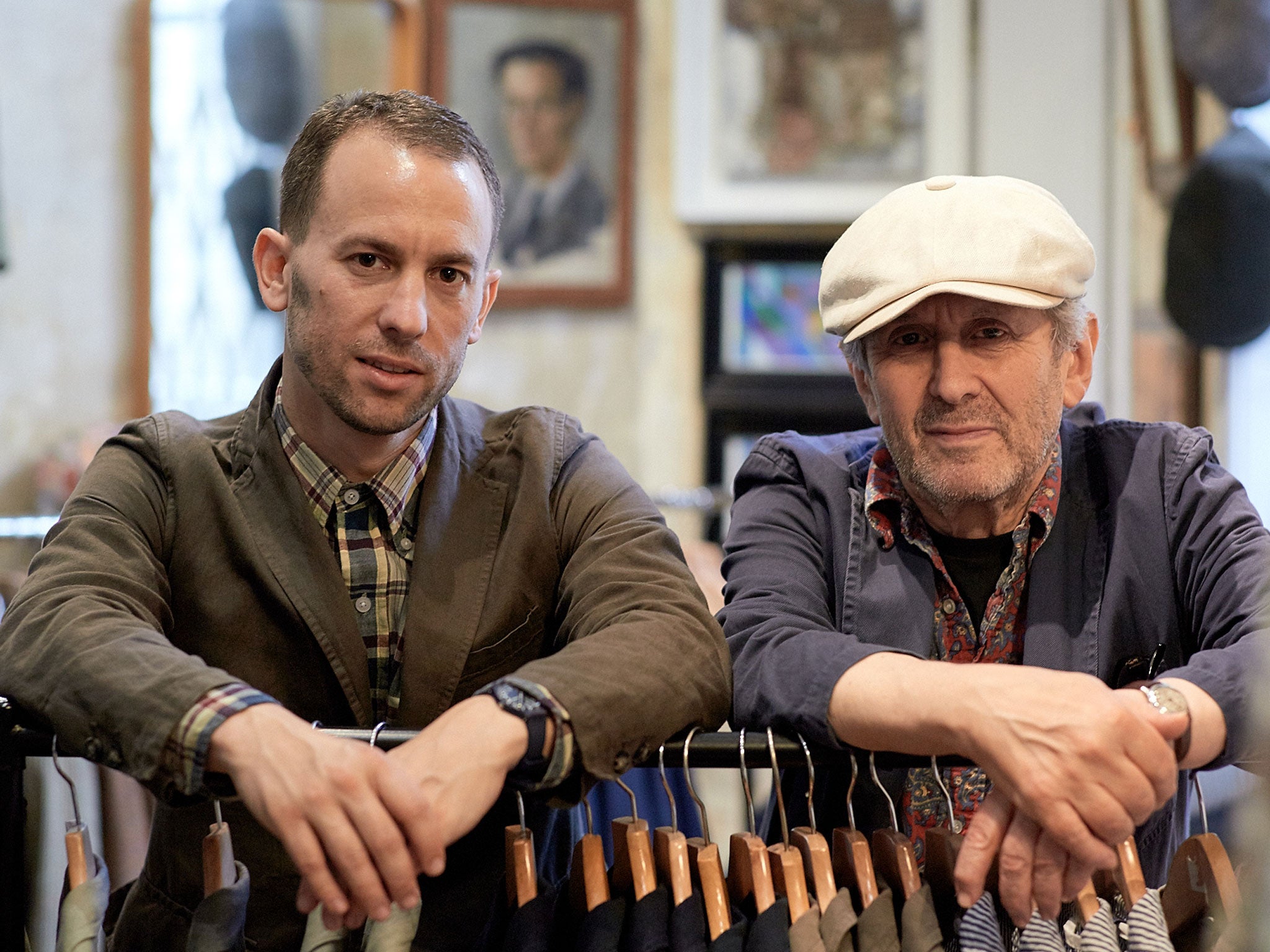 Carrying on the tradition: John and his son Paul in the shop