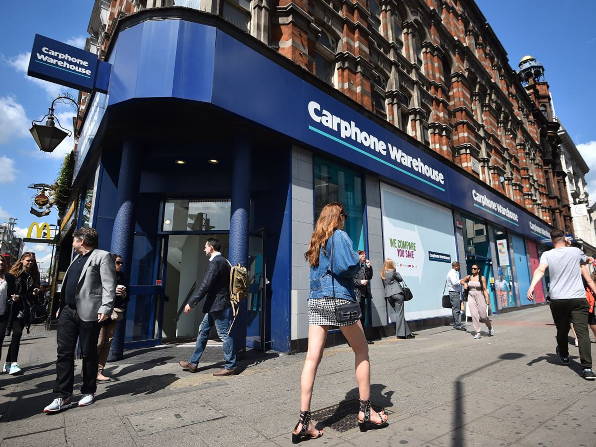 An unexpected forecast for a drop in annual profit in August hammered Dixons Carphone