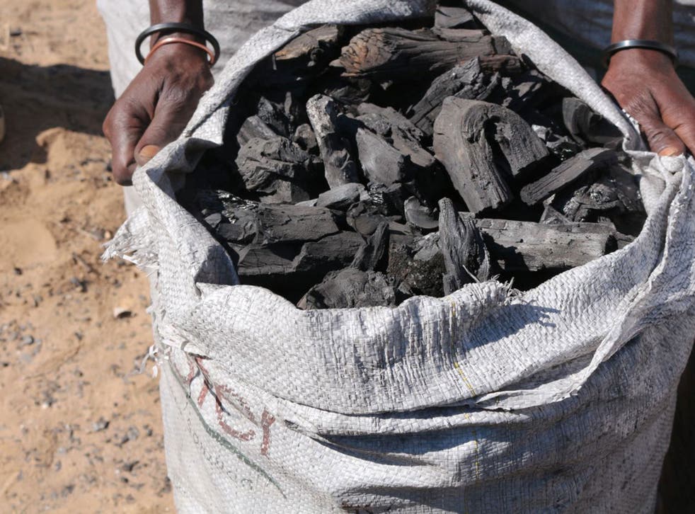 Britain imports more than 80 per cent of the 60,000 tonnes of charcoal it burns each year (Mark Olden)