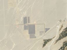 China builds huge solar power station