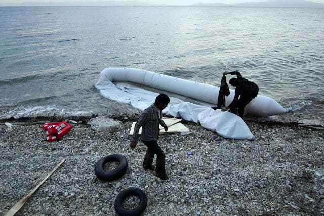 The plight of migrants washed up on Lesvos’s beaches has touched visitors