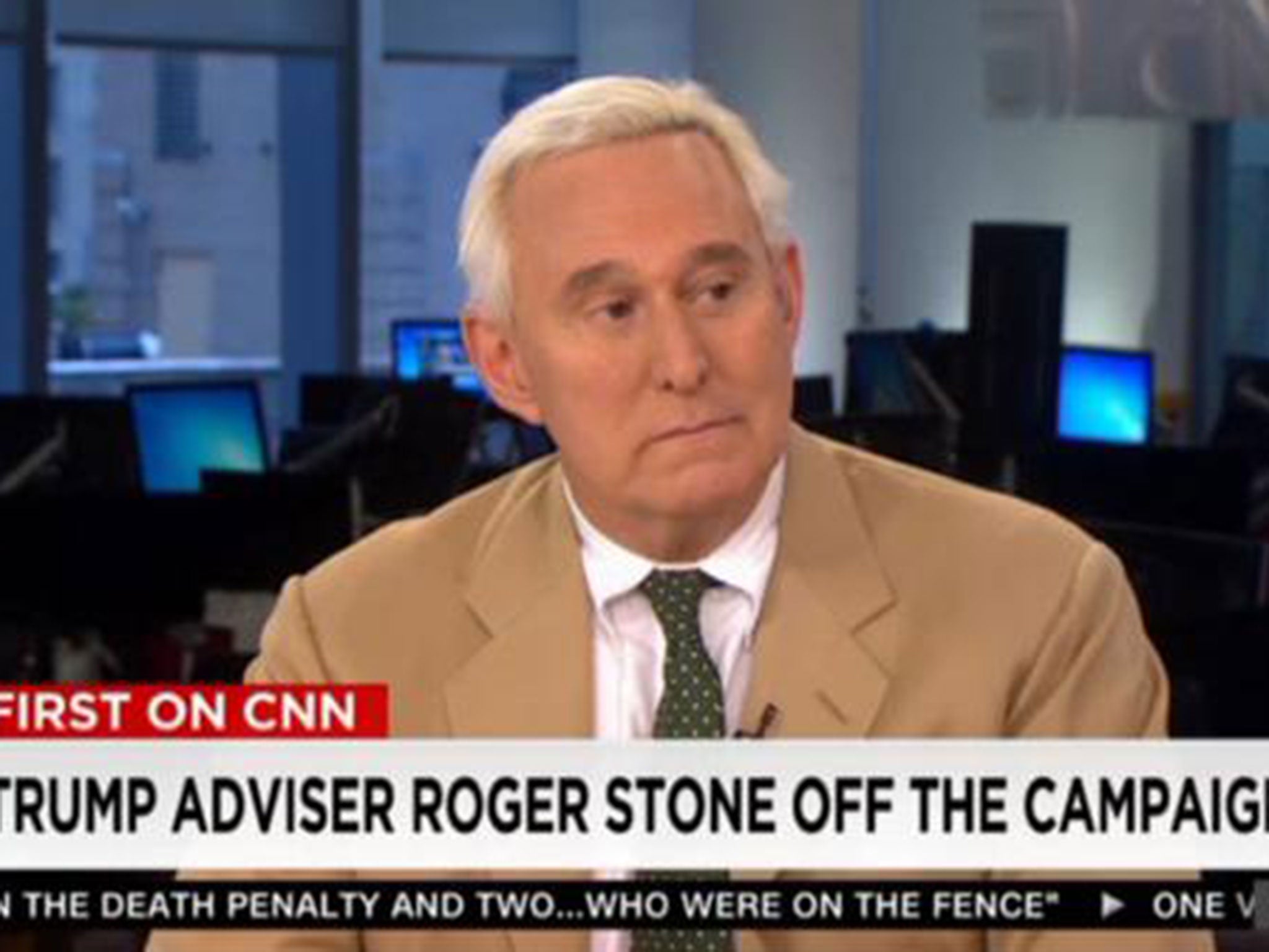 Roger Stone, a Republican Party veteran, claims he quit first