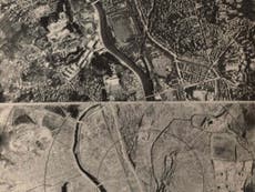 US government pictures show before and after Nagasaki bombing