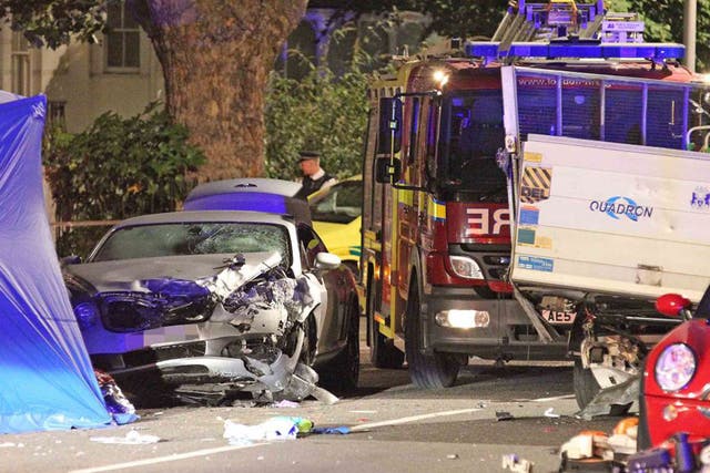 Police are yet to confirm if the man charged was the registered owner of the luxury vehicle (Evening Standard/Eyevine)