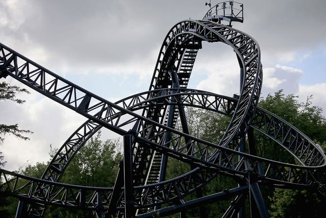 The Smiler rollercoaster at Alton Towers Resort where two carriages crashed on June 2, 2015