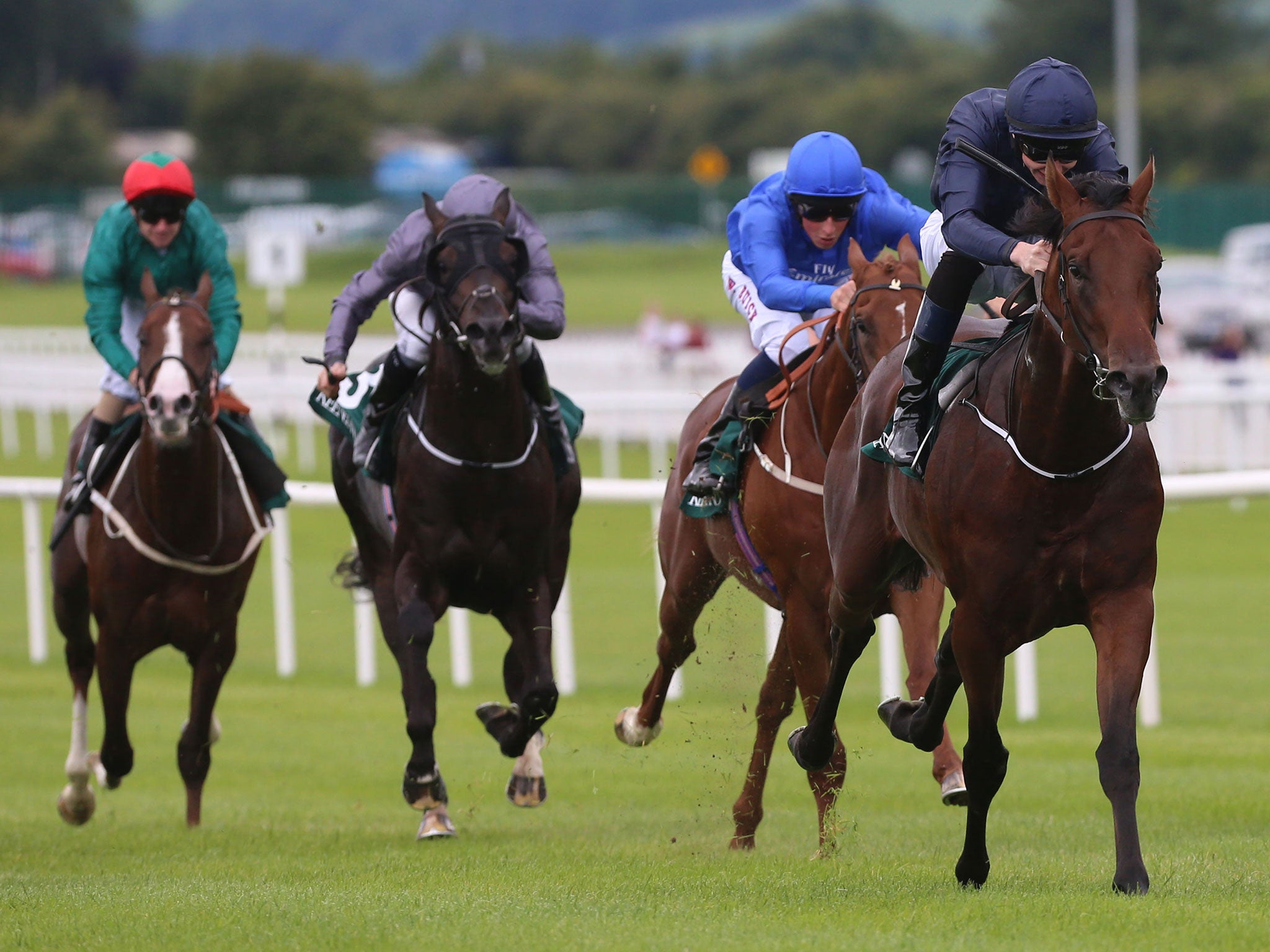 Air Force Blue on his way to victory at the Curragh