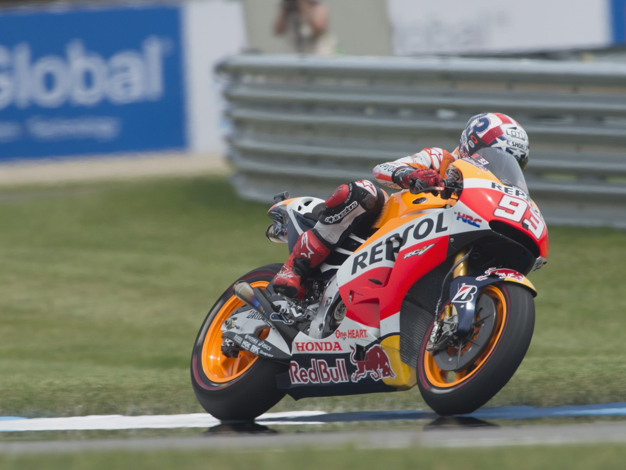 Marquez third in the standings behind Valentino Rossi and Jorge Lorenzo