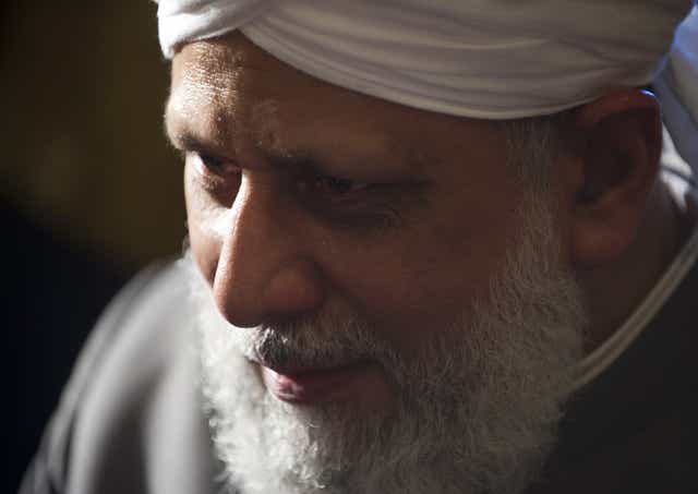 Mirza Masroor Ahmad, spiritual leader of the Ahmadiyya Muslim Commmunity, speaks on Capitol Hill in Washington, DC, on June 27, 2012