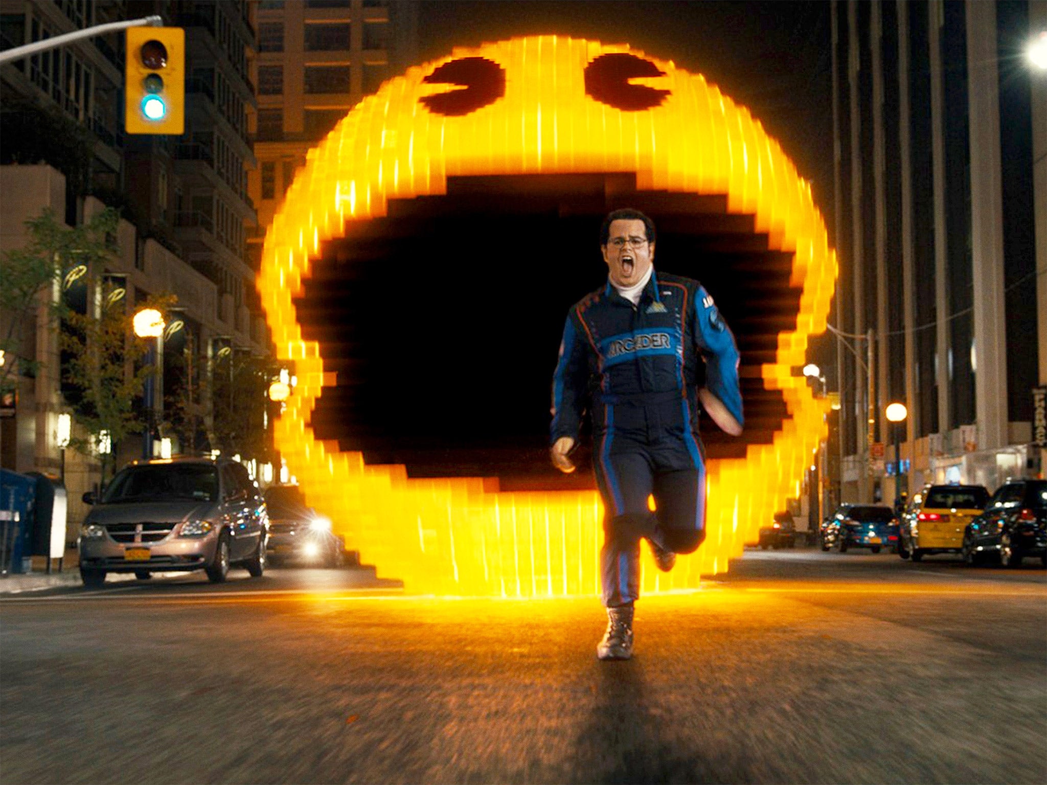 ‘Pixels’ is about an alien invasion prompted by a misinterpretation of ‘Pac-Man’ and other games as a declaration of war