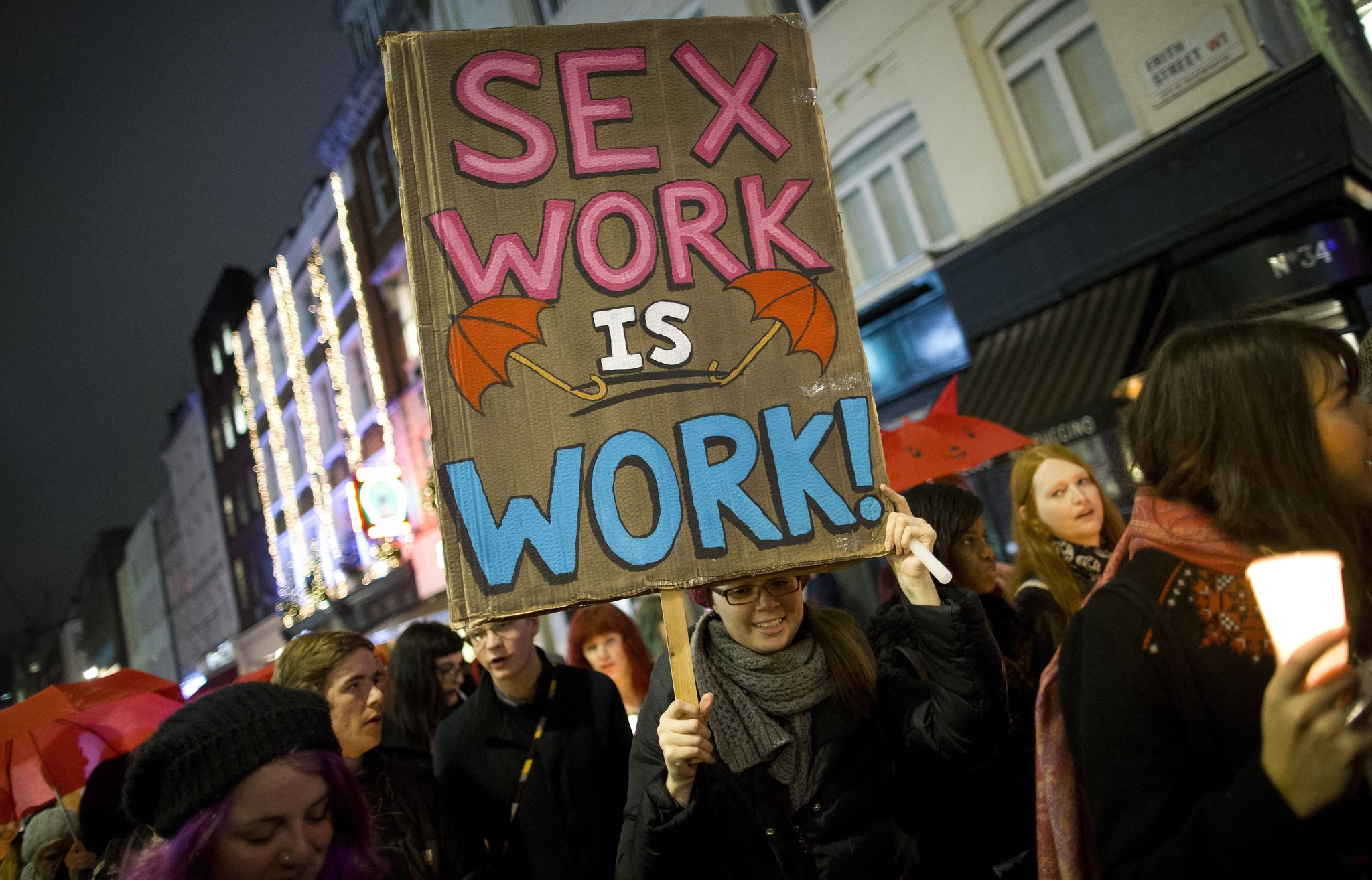 The English Collective of Prostitutes has been fighting for the abolition of laws that criminalise sex workers since its establishment in 1975 (AFP/Getty)