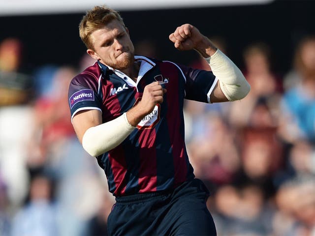 David Willey helped Northants to their first trophy in 21 years