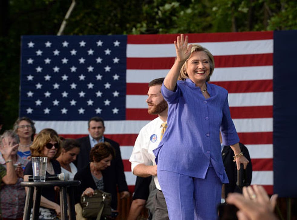 Hillary Clinton at a campaign event in New Hampshire on August 10th. Clinton has agreed to hand over her personal email server to the FBI.