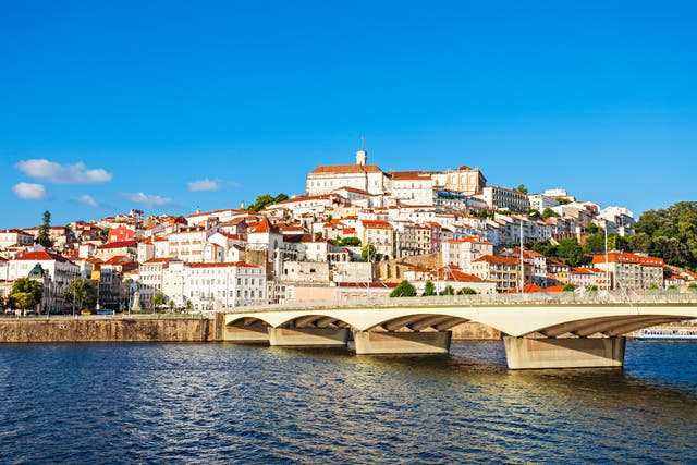 Portugal's Coimbra as seen from across the river