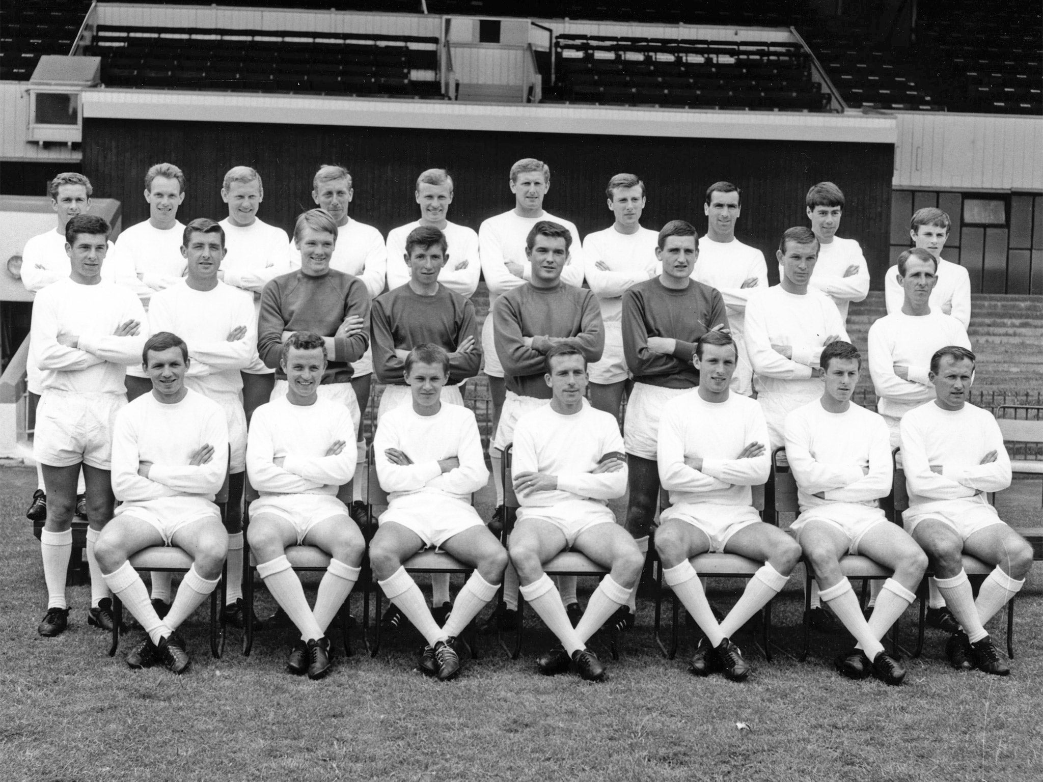 Millington (middle row, fifth from left) with the 1965-66 Crystal Palace squad