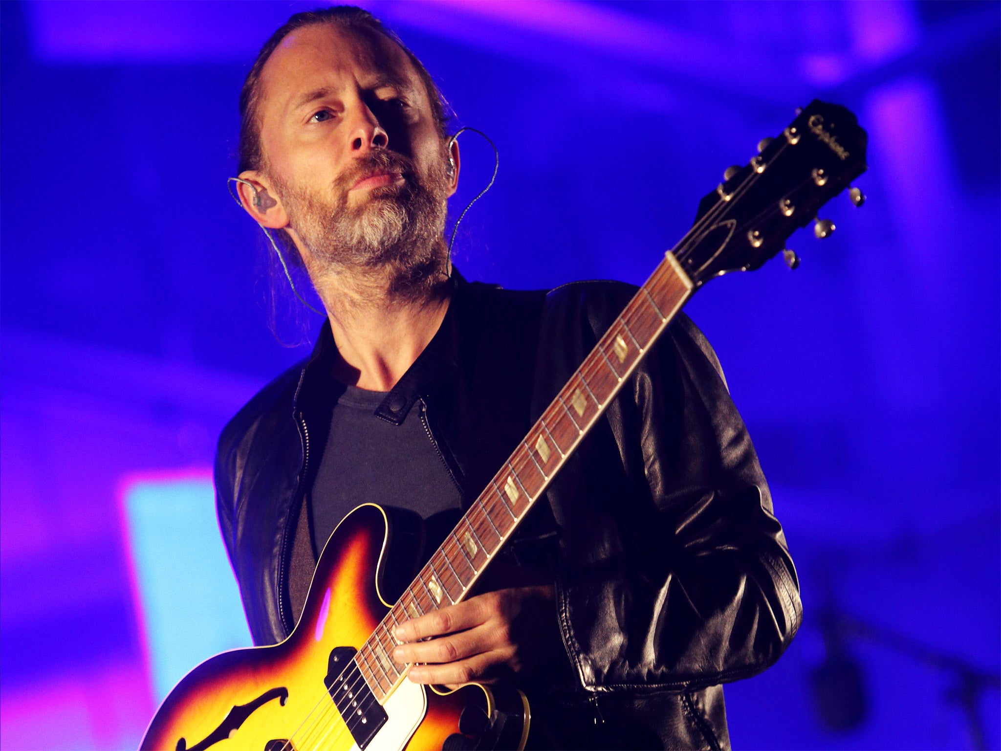 Radiohead frontman says music should be about 'crossing borders rather than building them'