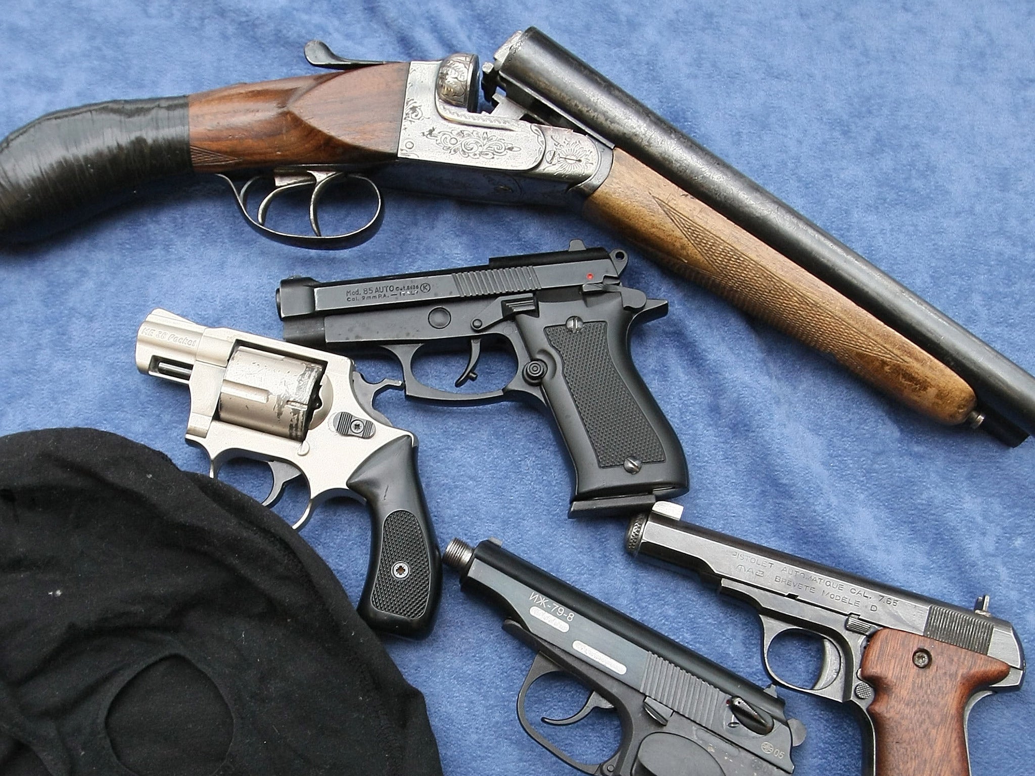 File photo. The NCA’s risk assessment of serious and organised crime for 2015 said that handguns and shotguns remained the two most favoured firearm for the criminal