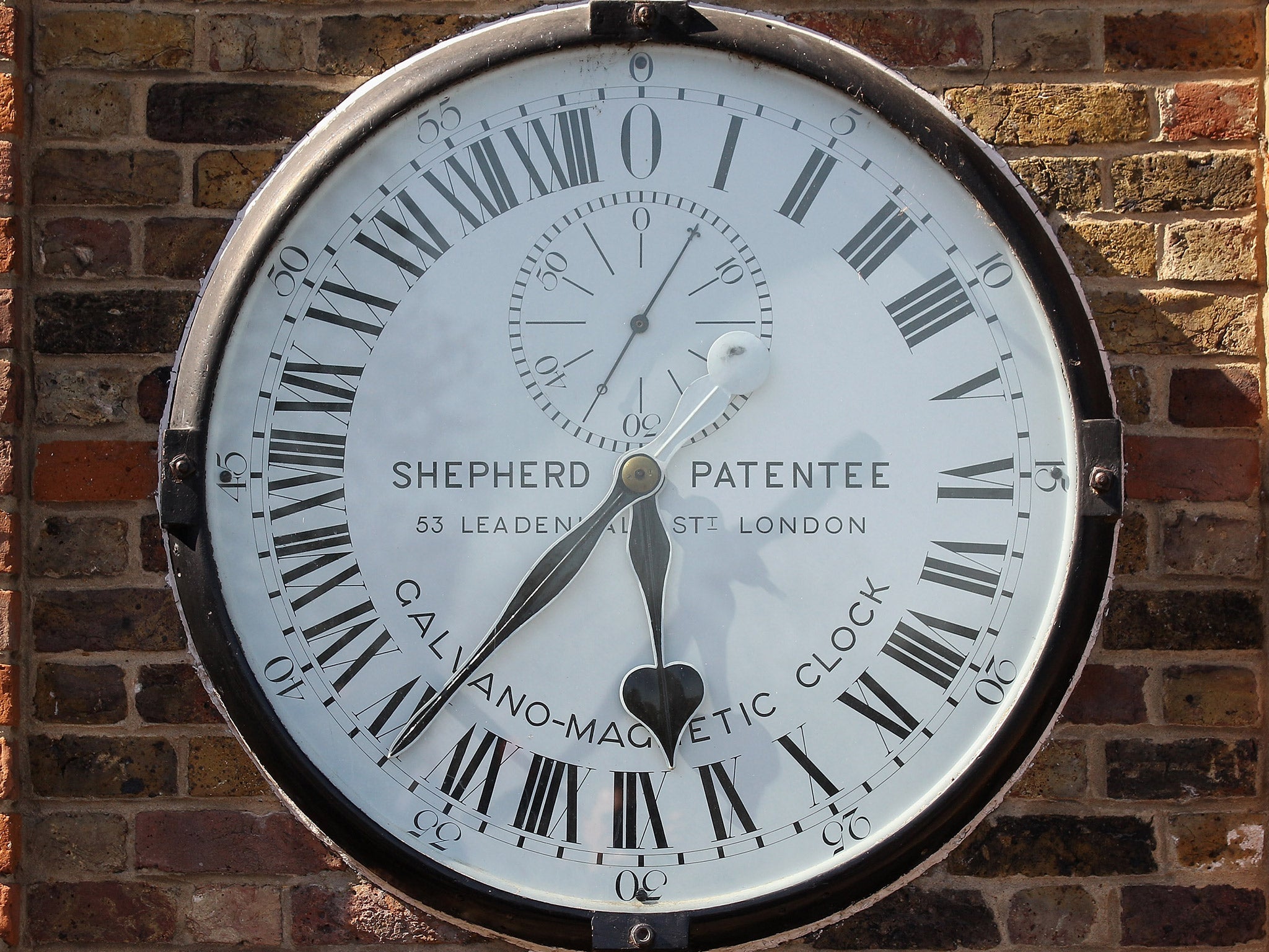 The Greenwich Shepherd Gate Clock at the Royal Observatory (Getty)