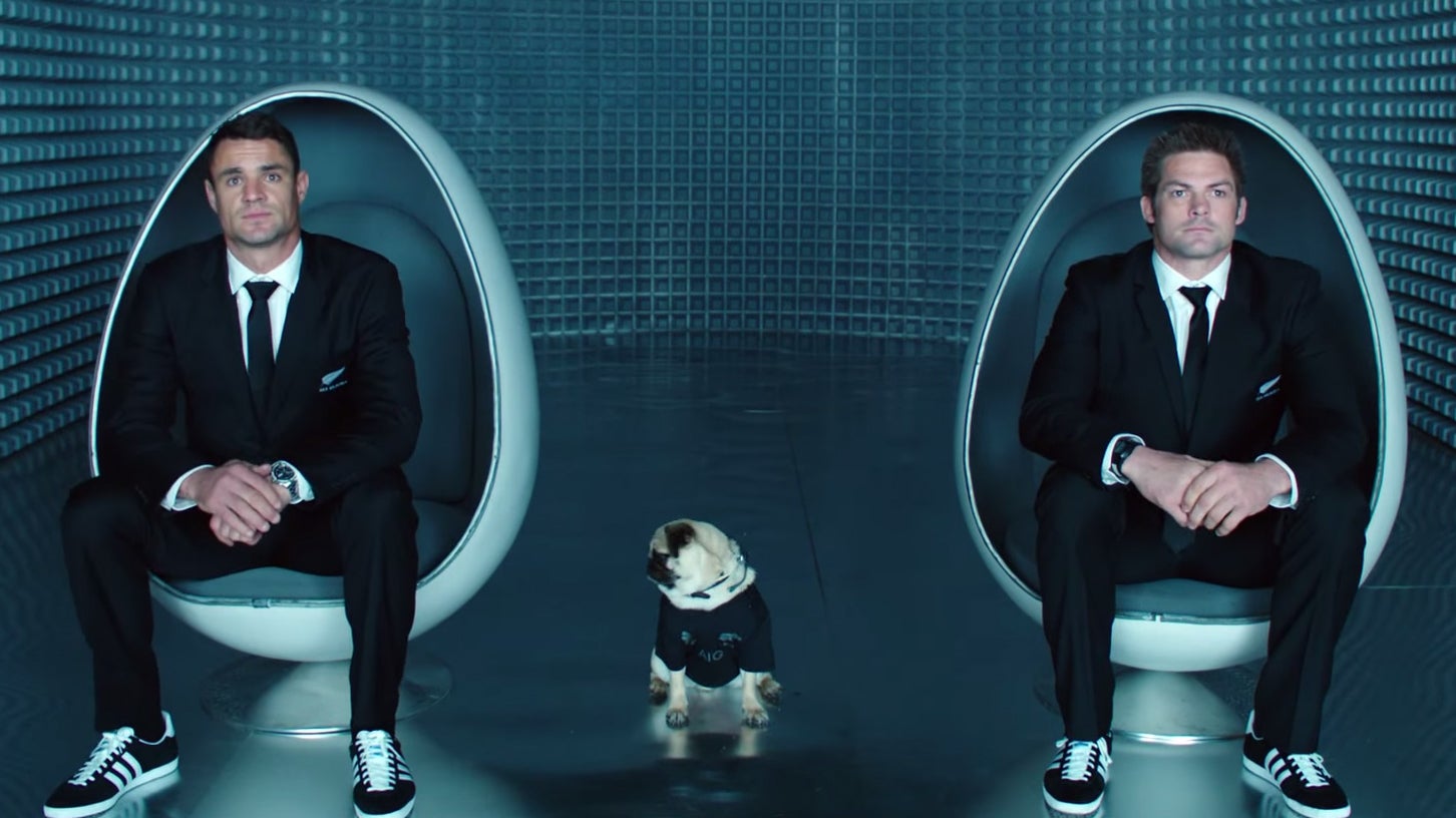 All Blacks Captain Richie Mccaw Channels Men In Black For Air New Zealand Safety Video The Independent