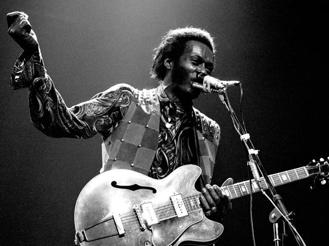 Electrifying: Chuck Berry performs at Wembley Stadium in 1972