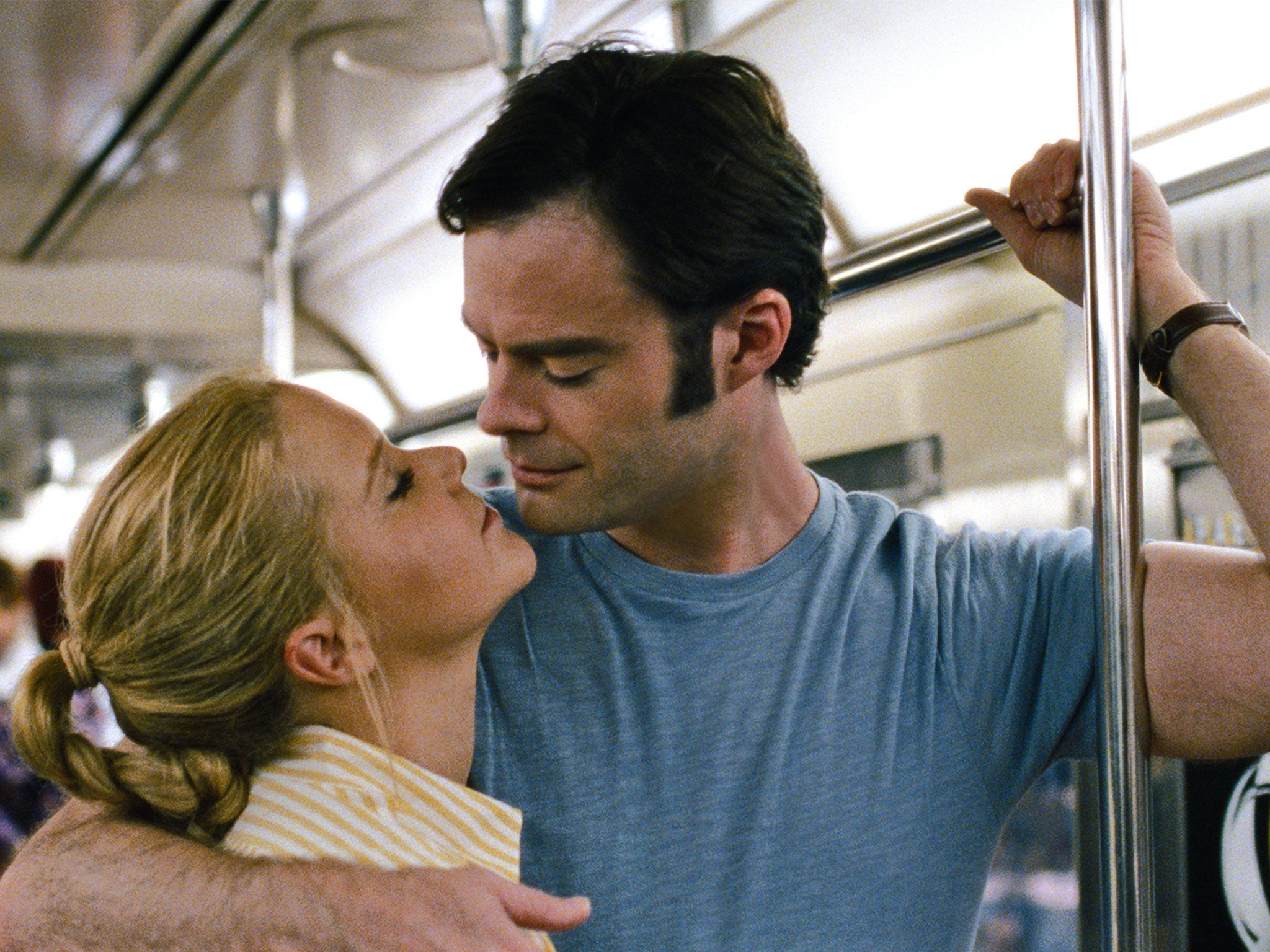 Up close and personal: Amy Schumer and Bill Hader