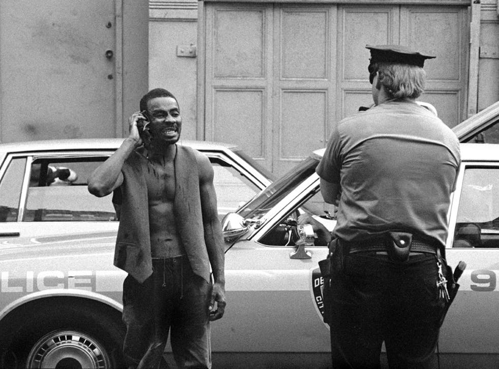 Mean streets: A scene from Tiller Russell’s documentary ‘Precinct Seven Five’