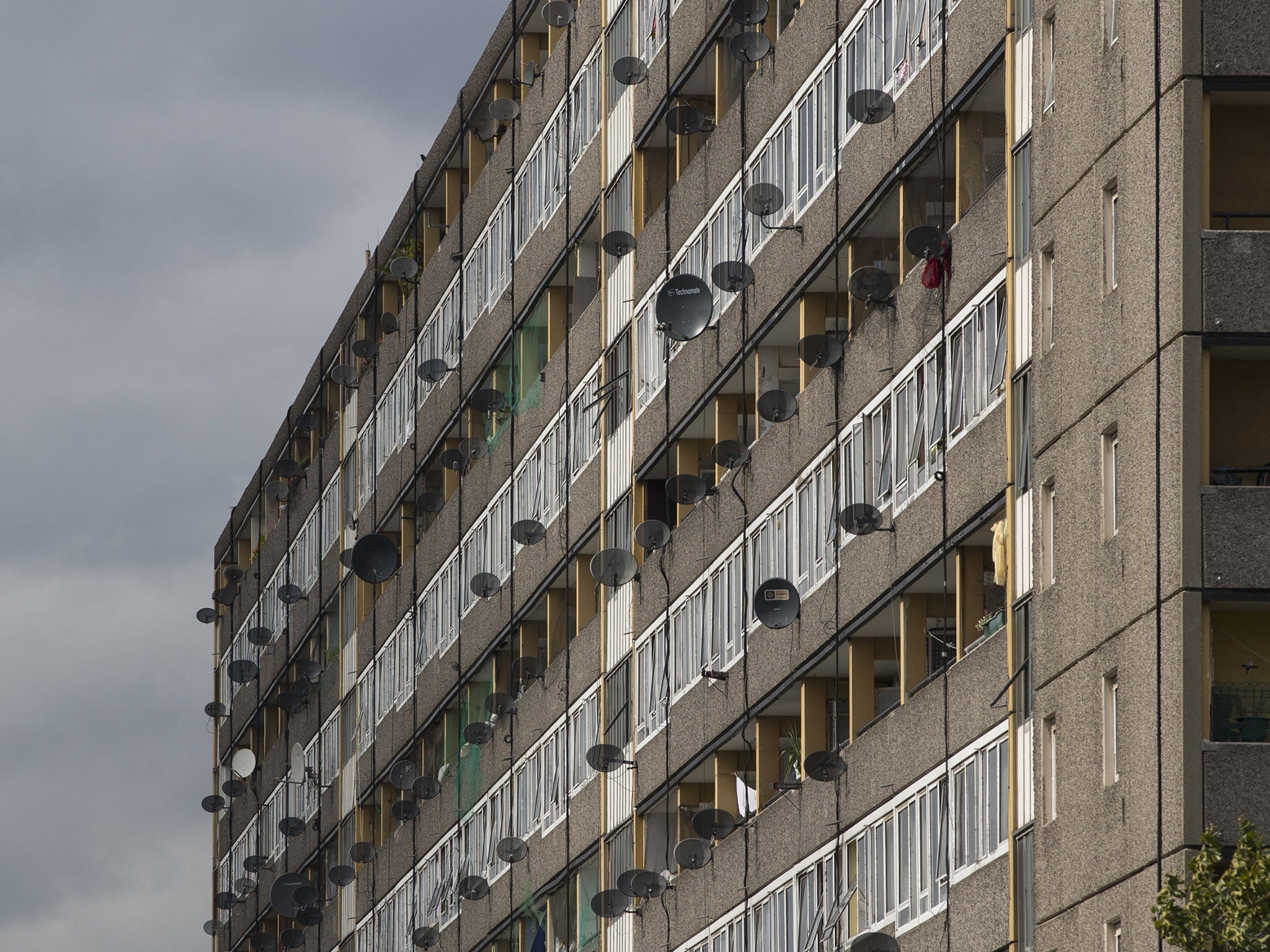 A tower block in Southwark, south London, an area with a high concentration of social housing