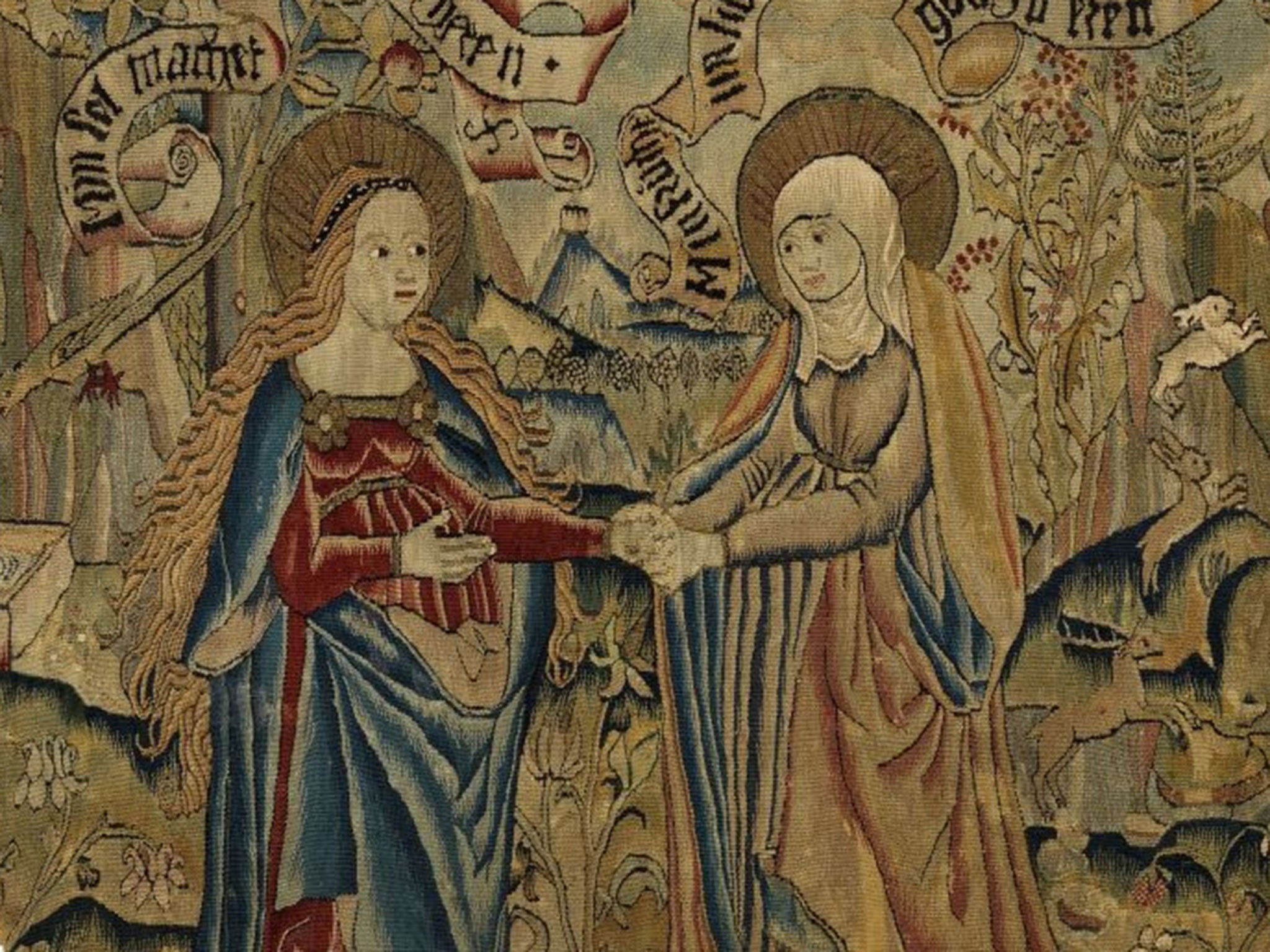 A 16th-century Swiss tapestry fragment entitled The Visitation, as a payment is to be made to the heirs of a German-born Jewish woman after the artwork, looted by the Nazis, ended up in one of Scotland's best-known museums, the Burrell Collection in Glasg