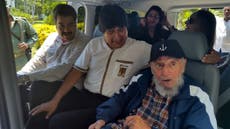 Fidel Castro celebrates 89th birthday with leftist buddies - and tells