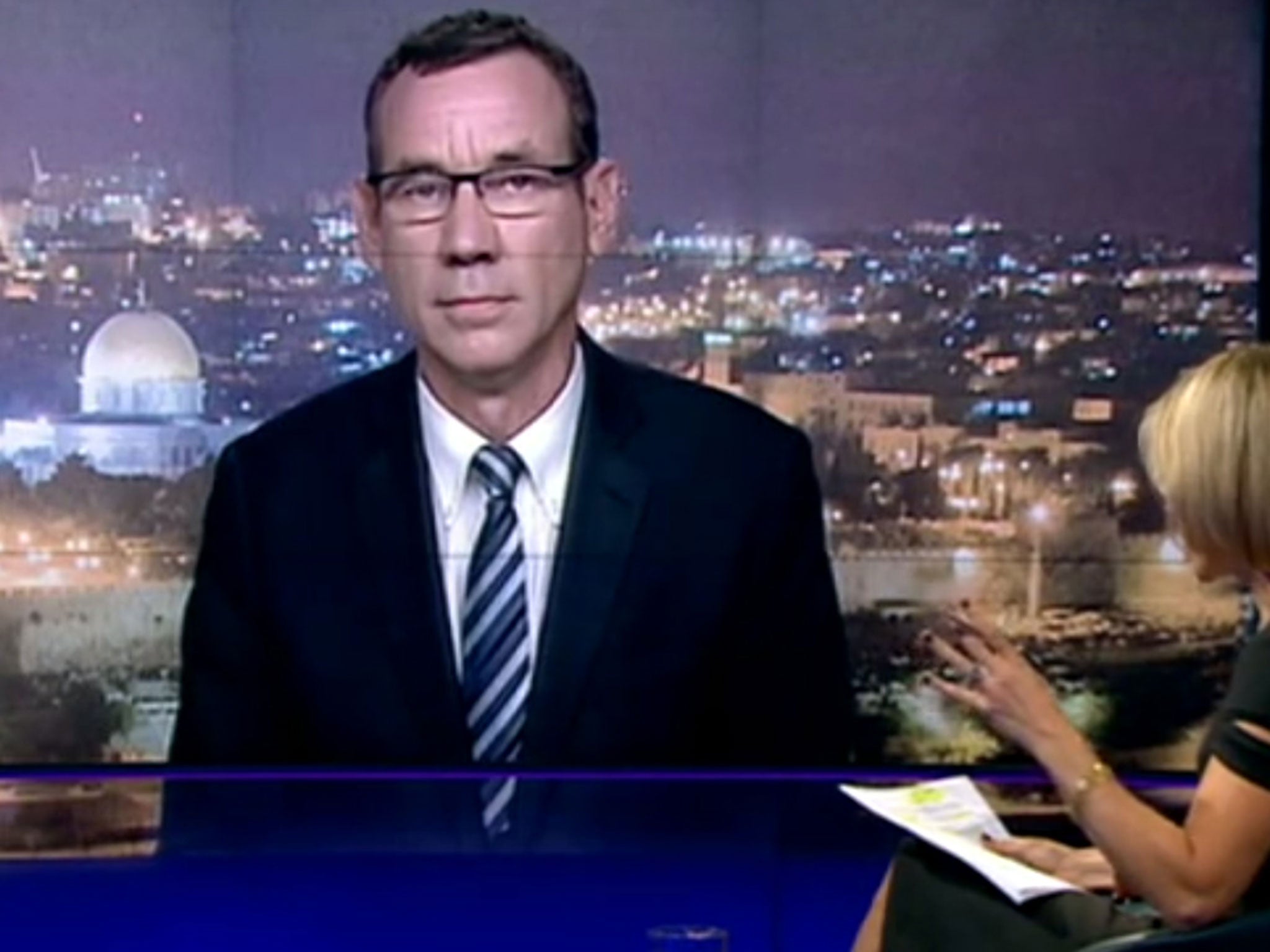 Regev appearing on Newsnight