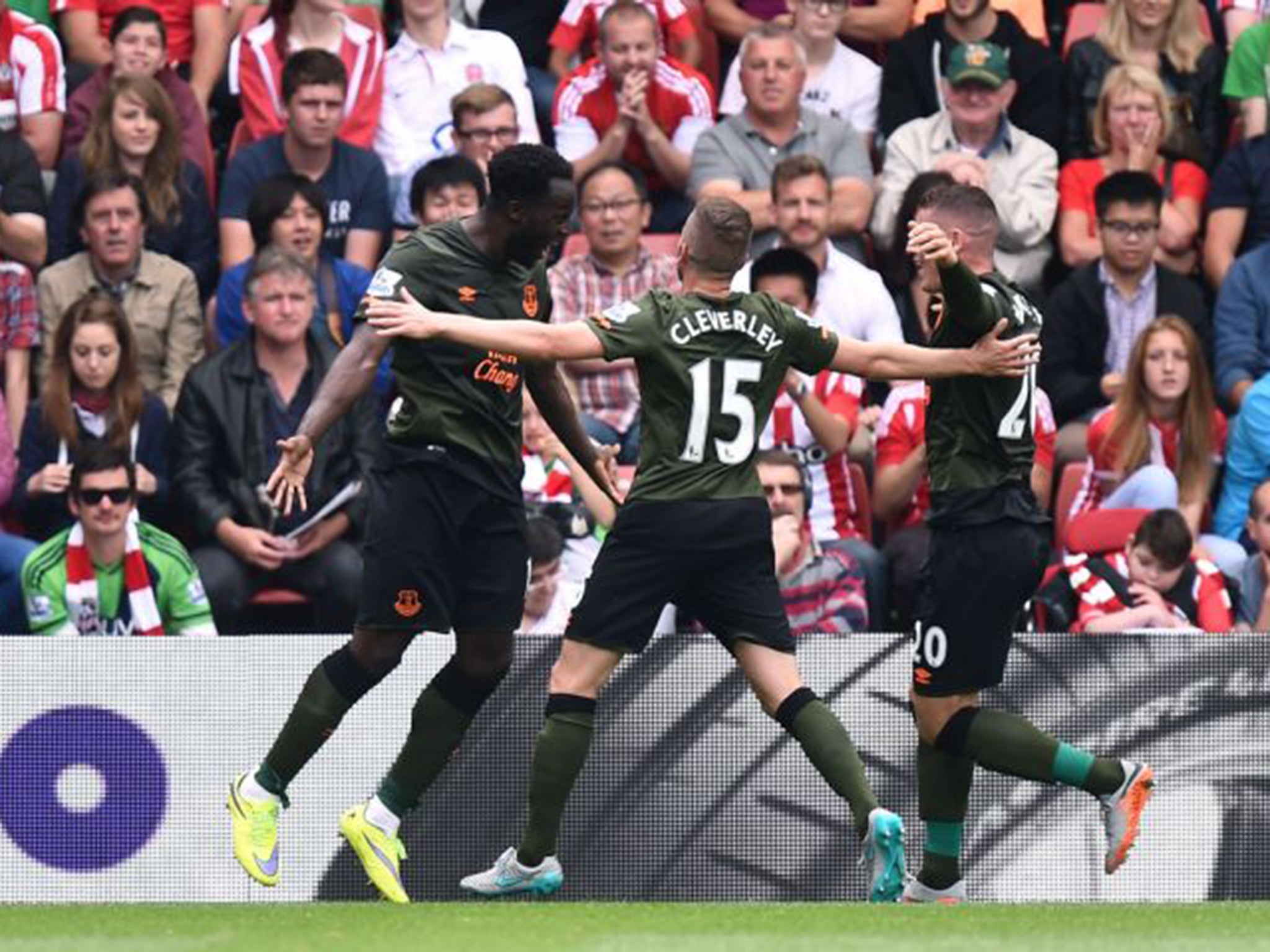 Lukaku celebrates after scoring his second