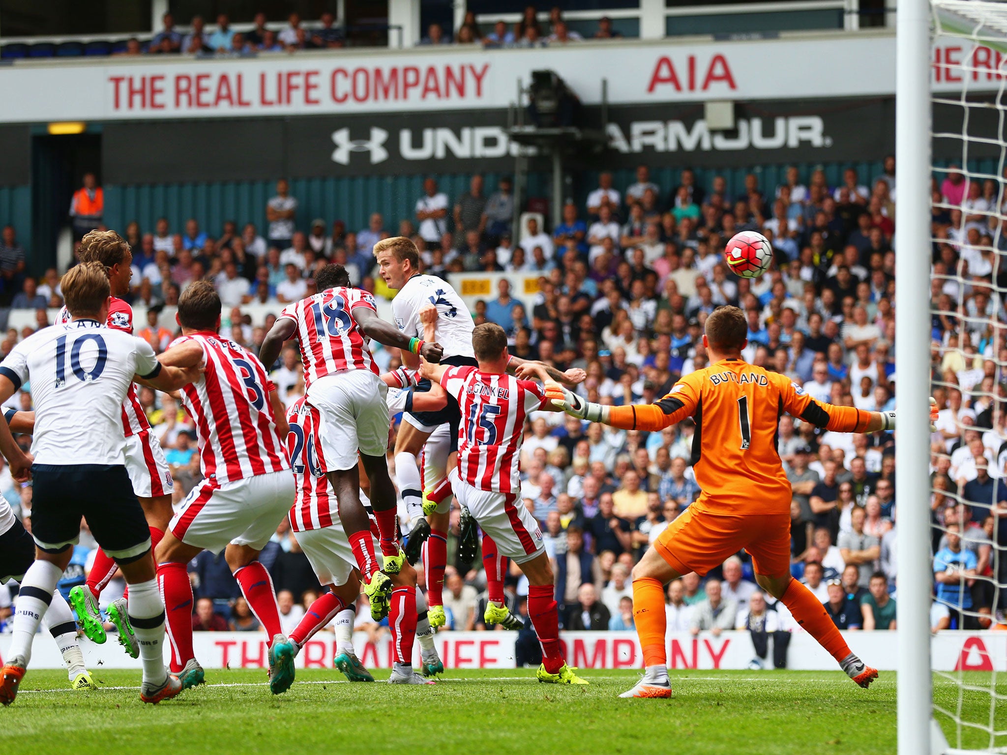 Eric Dier headed in the opener from a corner