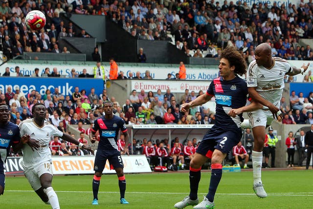 Andre Ayew's towering header put the Swans 2-0 up