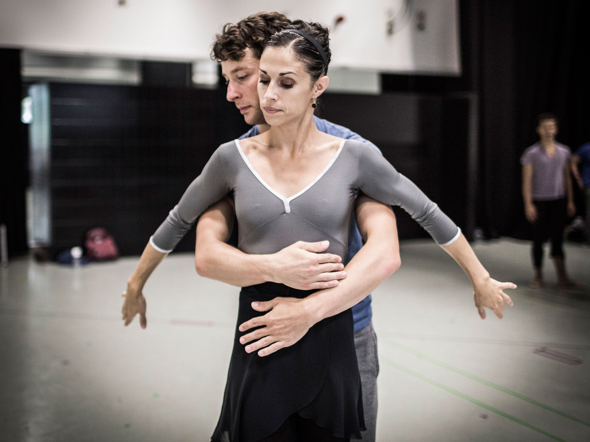 Martha Leebolt and Tobias Batley rehearse 1984