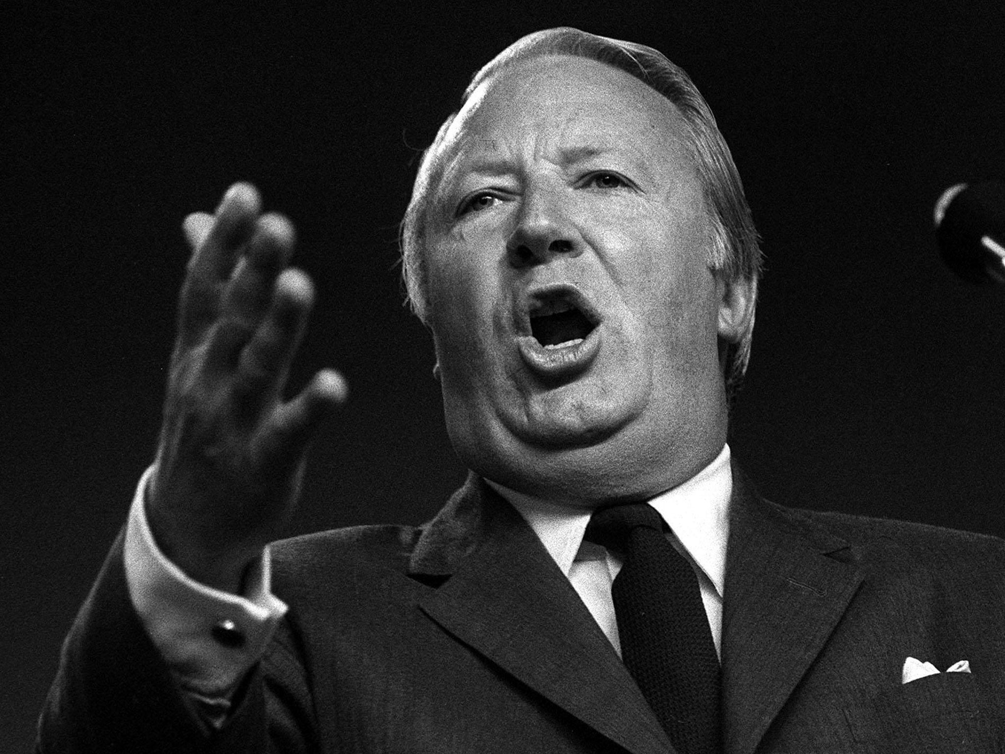 Edward Heath as Prime Minister in 1971
