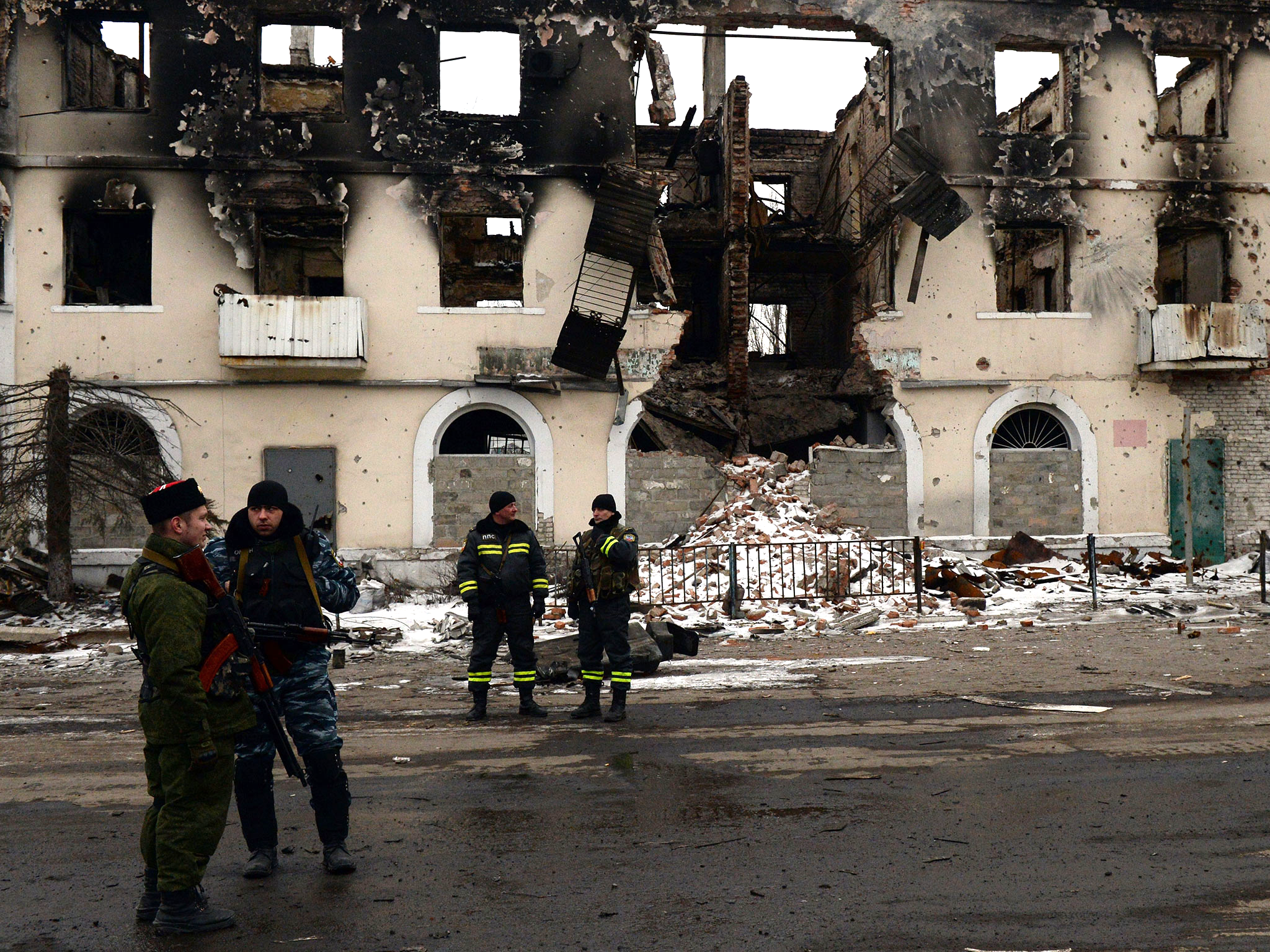 Pro-Russian rebels in the Donetsk region of Ukraine
