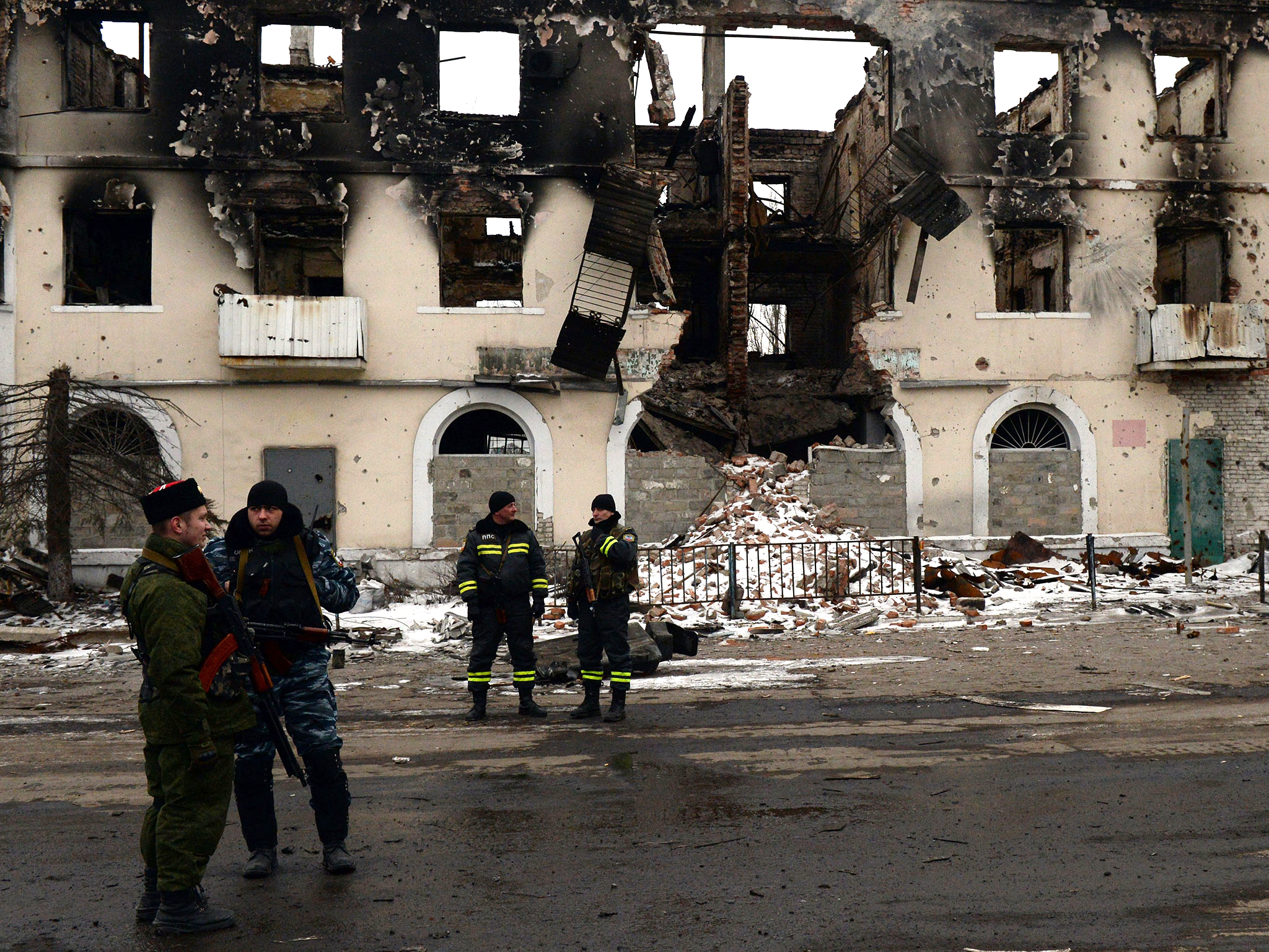 Pro-Russian rebels in the Donetsk region of Ukraine (Getty)