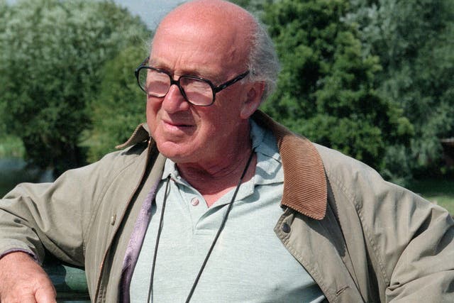 Wise on the set of 'Inspector Morse' in 1996