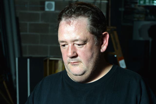 Johnny Vegas performed a 15-minute set at the Gilded Balloon's charity gig