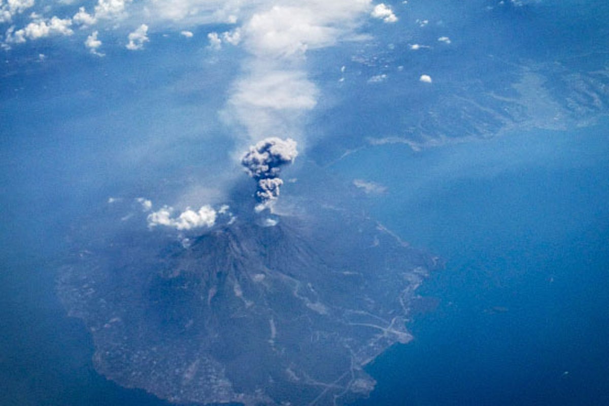 Japanese volcano alert issued just miles from newly reopened nuclear ...