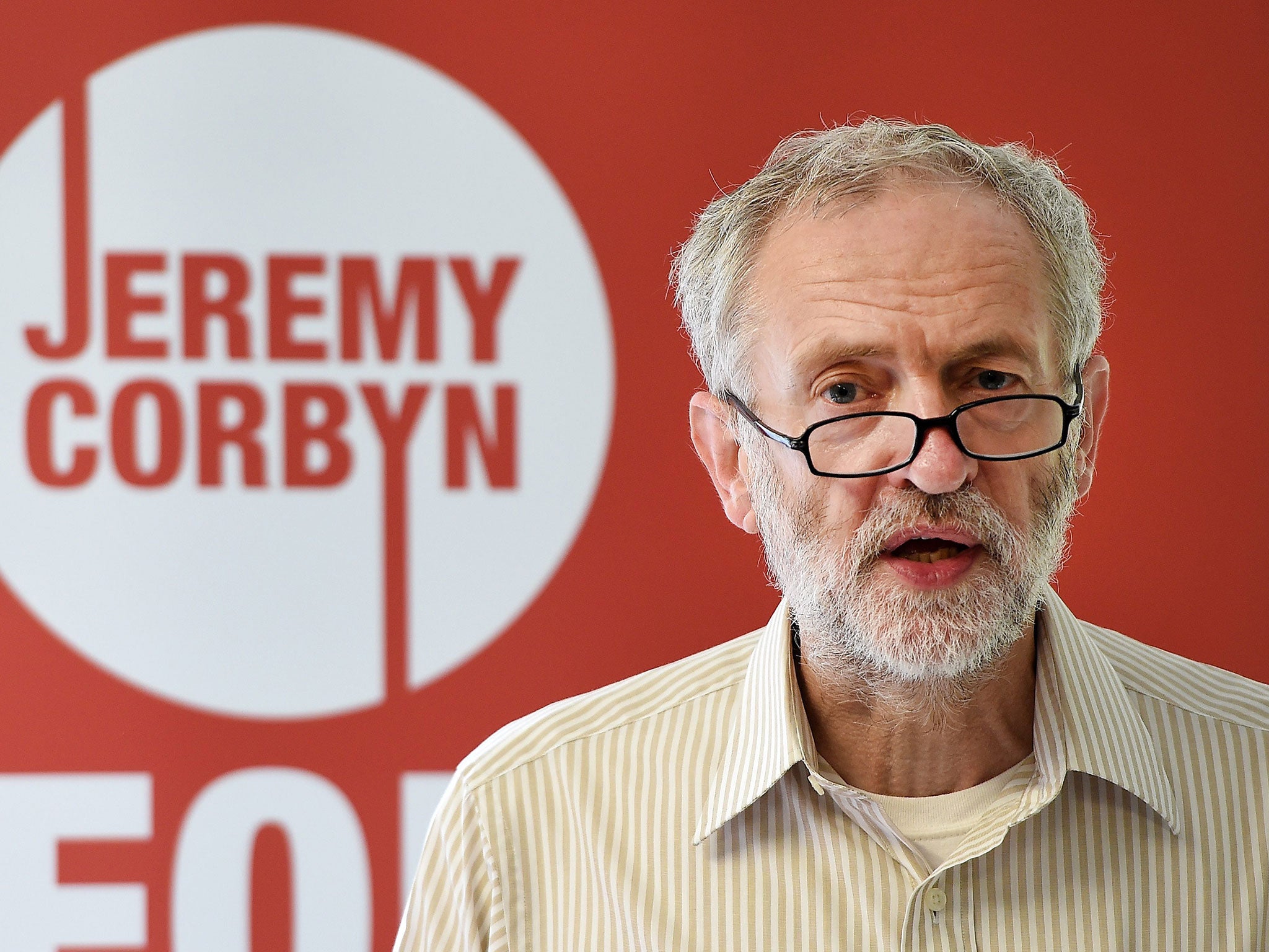 Jeremy Corbyn, the front-runner in the Labour leadership contest